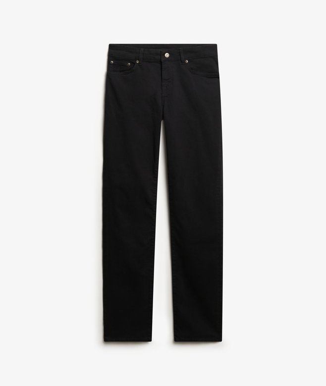 Mid Rise Slim Sateen Pants