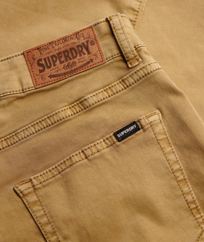 Mid Rise Slim Sateen Pants