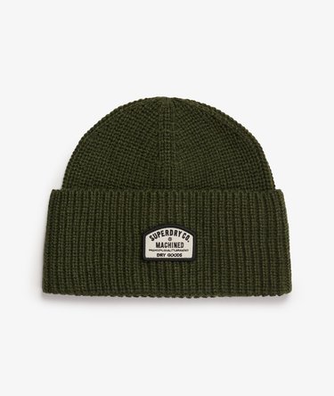 Trucker Knitted Beanie Hat Image 1
