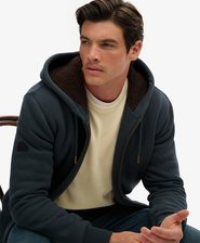 Borg-gefütterter Zip-Hoodie