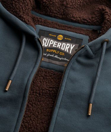 Borg Lined Zip Hoodie Image 6