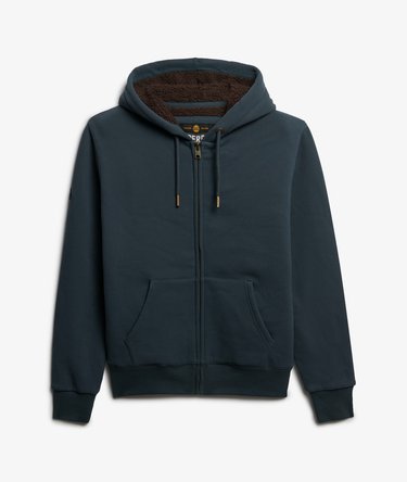 Borg Lined Zip Hoodie Image 7