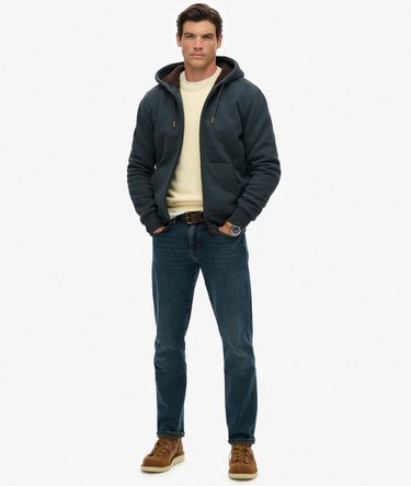 Borg Lined Zip Hoodie Image 3