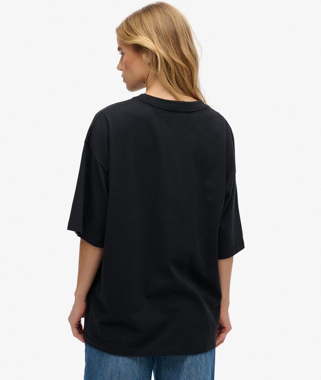 Tattoo Embellished Oversized T-Shirt