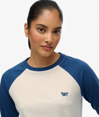 Essential Logo Long Sleeve Baseball Top Image 4