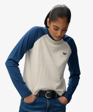 Essential Logo Long Sleeve Baseball Top