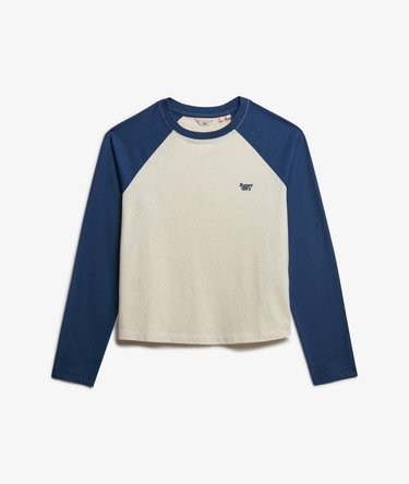Essential Logo Long Sleeve Baseball Top Image 6