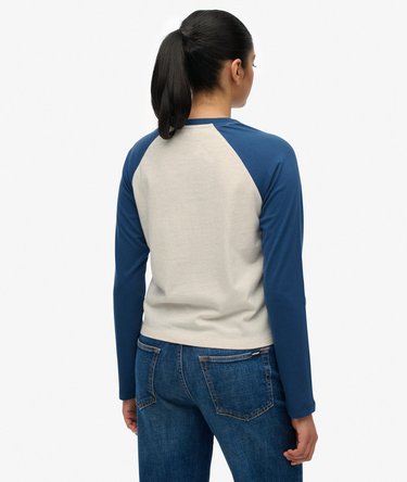 Essential Logo Long Sleeve Baseball Top Image 5