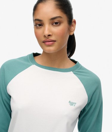 Essential Logo Long Sleeve Baseball Top Image 4