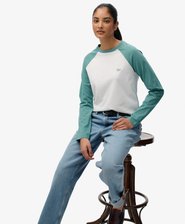 Essential Logo Long Sleeve Baseball Top
