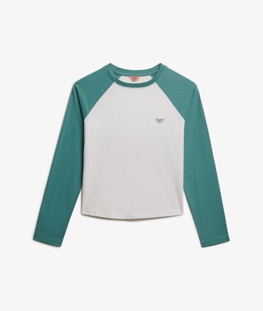 Essential Logo Long Sleeve Baseball Top Image 6