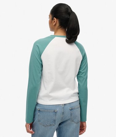 Essential Logo Long Sleeve Baseball Top Image 5