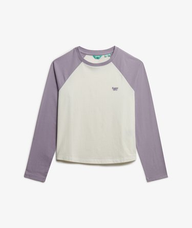 Essential Logo Long Sleeve Baseball Top Image 6