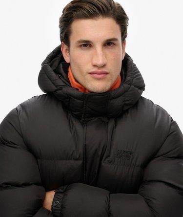 Tech Puffer Jacket with Hood Image 4