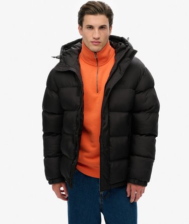 Tech Puffer Jacket with Hood Image 2
