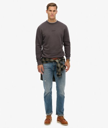 Micro Logo Crew Sweatshirt Image 3