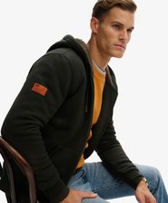 Borg Lined Zip Hoodie