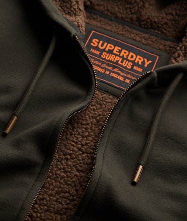 Borg Lined Zip Hoodie Image 6