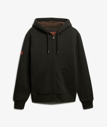 Borg Lined Zip Hoodie Image 7