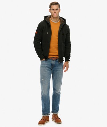 Borg Lined Zip Hoodie Image 3