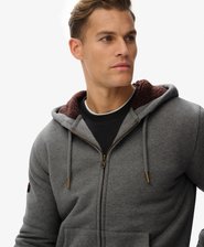 Borg Lined Zip Hoodie