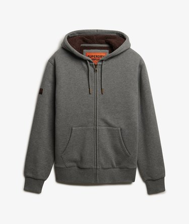 Borg Lined Zip Hoodie Image 7