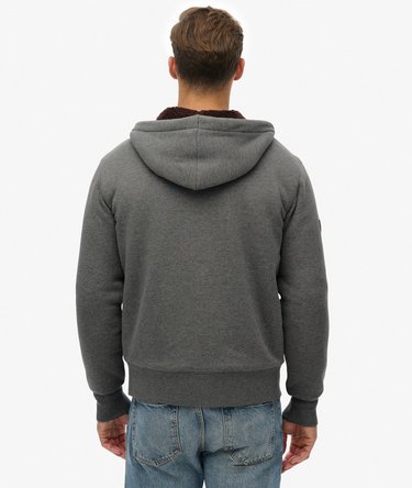 Borg Lined Zip Hoodie Image 5