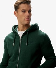 Vintage Logo Embroidered Zip Hoodie