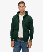 Vintage Logo Embroidered Zip Hoodie