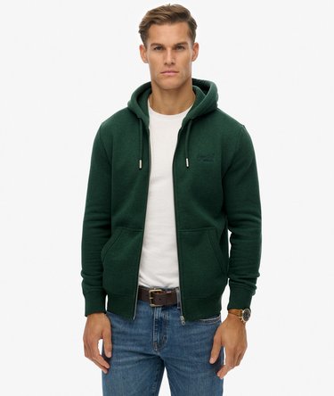 Vintage Logo Geborduurde Zip Hoodie Image 1