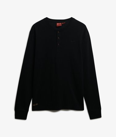 Vintage Logo Mid Weight Long Sleeve Half Button Image 7