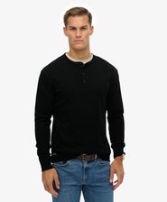 Vintage Logo Mid Weight Long Sleeve Half Button
