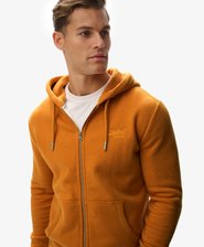 Vintage Logo Embroidered Zip Hoodie