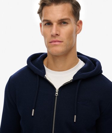 Vintage Logo Geborduurde Zip Hoodie Image 4