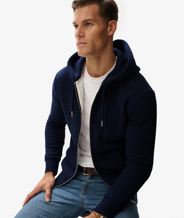 Vintage Logo Geborduurde Zip Hoodie Image 2