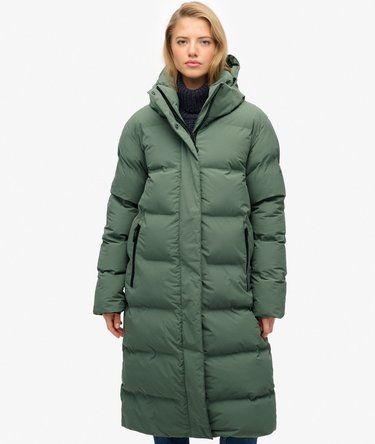 Hooded Longline Puffer Jacket Image 6