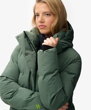 Hooded Longline Puffer Jacket
