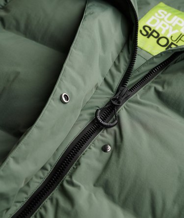Hooded Longline Puffer Jacket Image 8