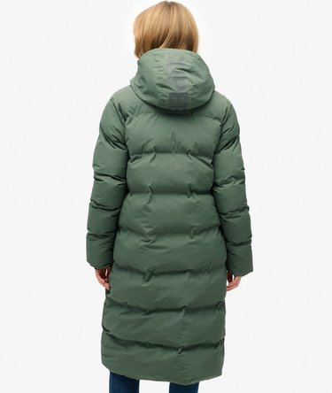 Hooded Longline Puffer Jacket Image 7