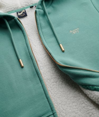 Essential Borg Lined Zip Hoodie Image 6