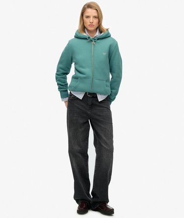 Essential Borg Lined Zip Hoodie Image 3