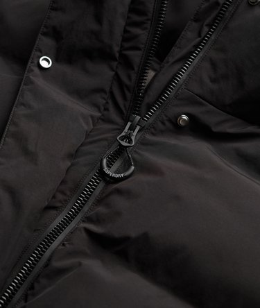 Hooded Longline Puffer Jacket Image 8