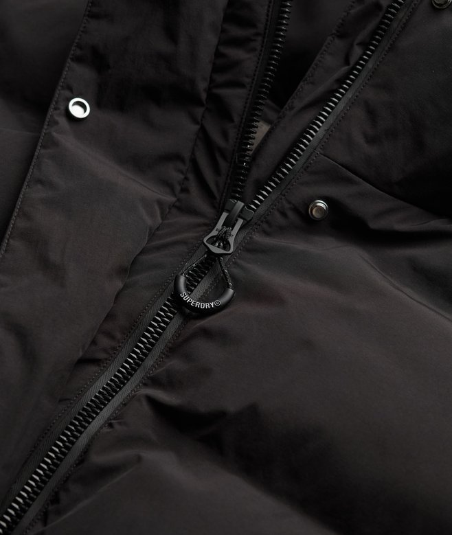 Hooded Longline Puffer Jacket