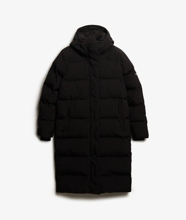 Hooded Longline Puffer Jacket Image 9