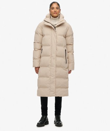 Hooded Longline Puffer Jacket Image 6