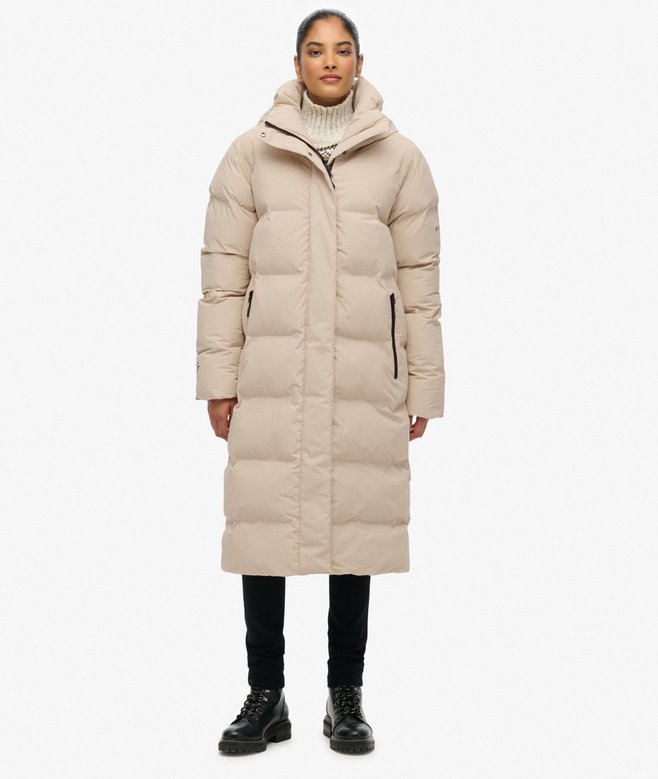 Hooded Longline Puffer Jacket