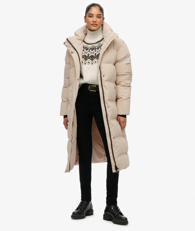 Hooded Longline Puffer Jacket