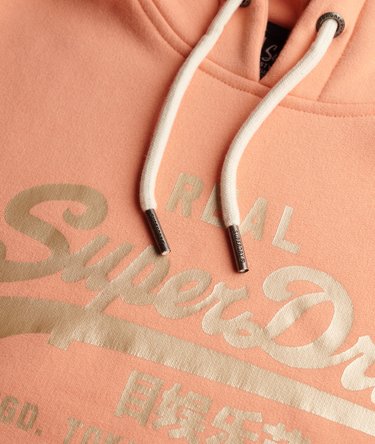 Sweat &agrave; capuche m&eacute;tallis&eacute; Vintage Logo Image 6