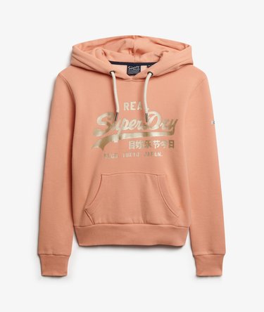 Sweat &agrave; capuche m&eacute;tallis&eacute; Vintage Logo Image 7