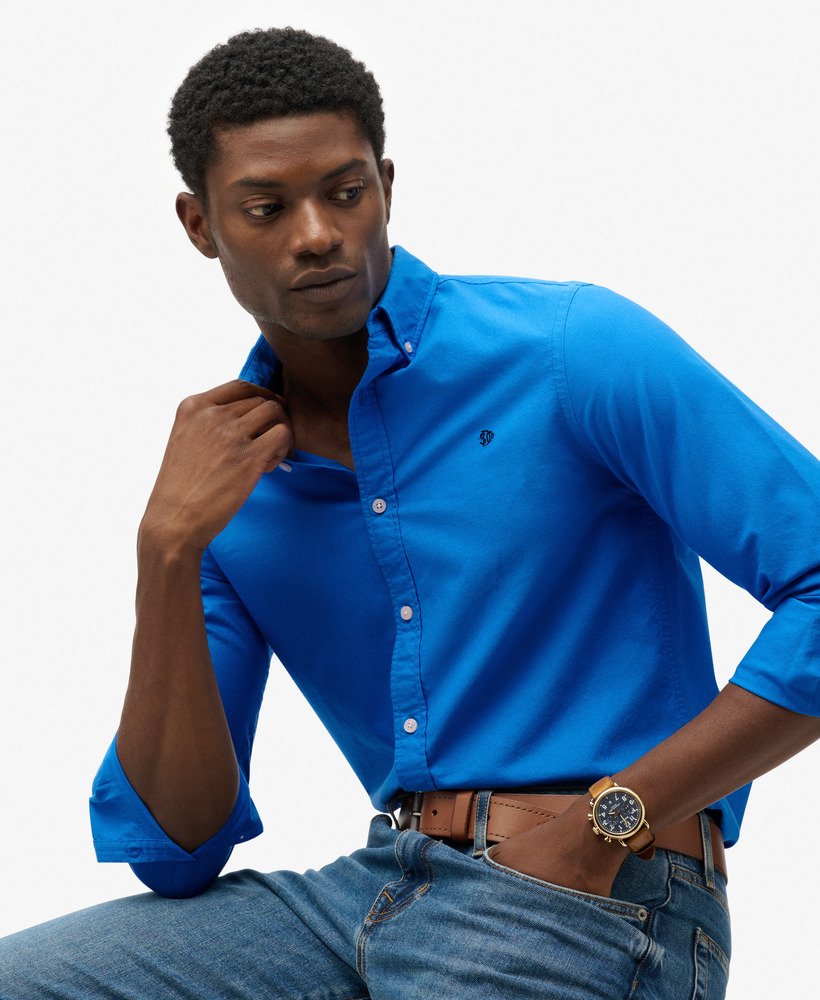 Classic Oxford Long Sleeve Shirt-Optic White Oxford